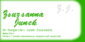 zsuzsanna junek business card